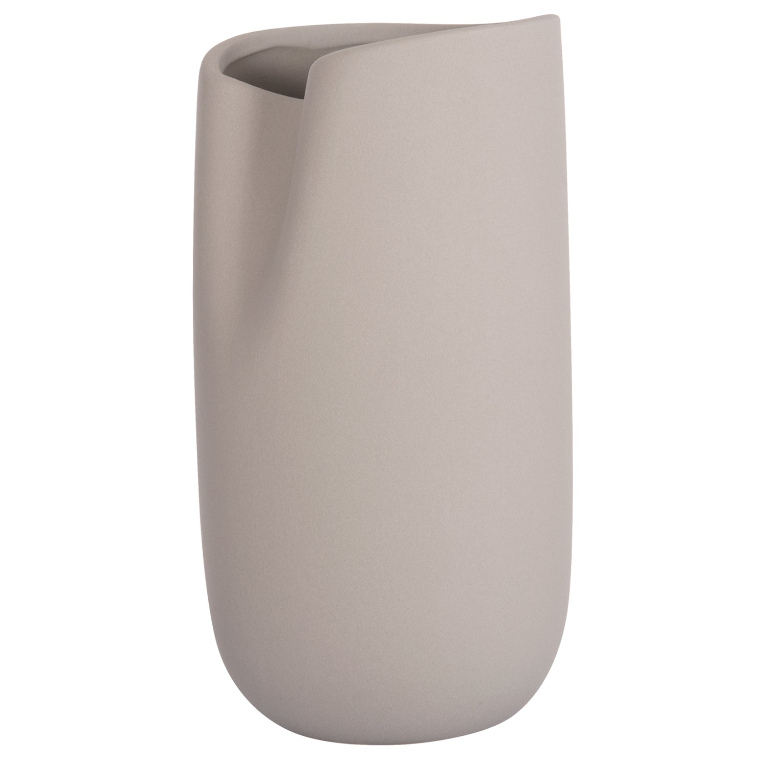 CERAMIC TABLE DECOR GLAZE HM4607.03 MATTE GREY 15,2x15x30Hcm