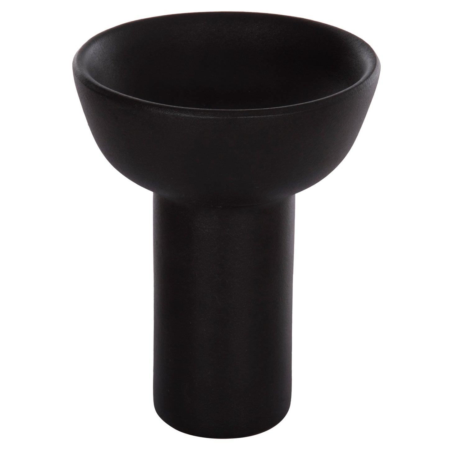 CERAMIC TABLE DECOR ELENDIL HM4603.02 MATTE BLACK Φ20x26.5Hcm.