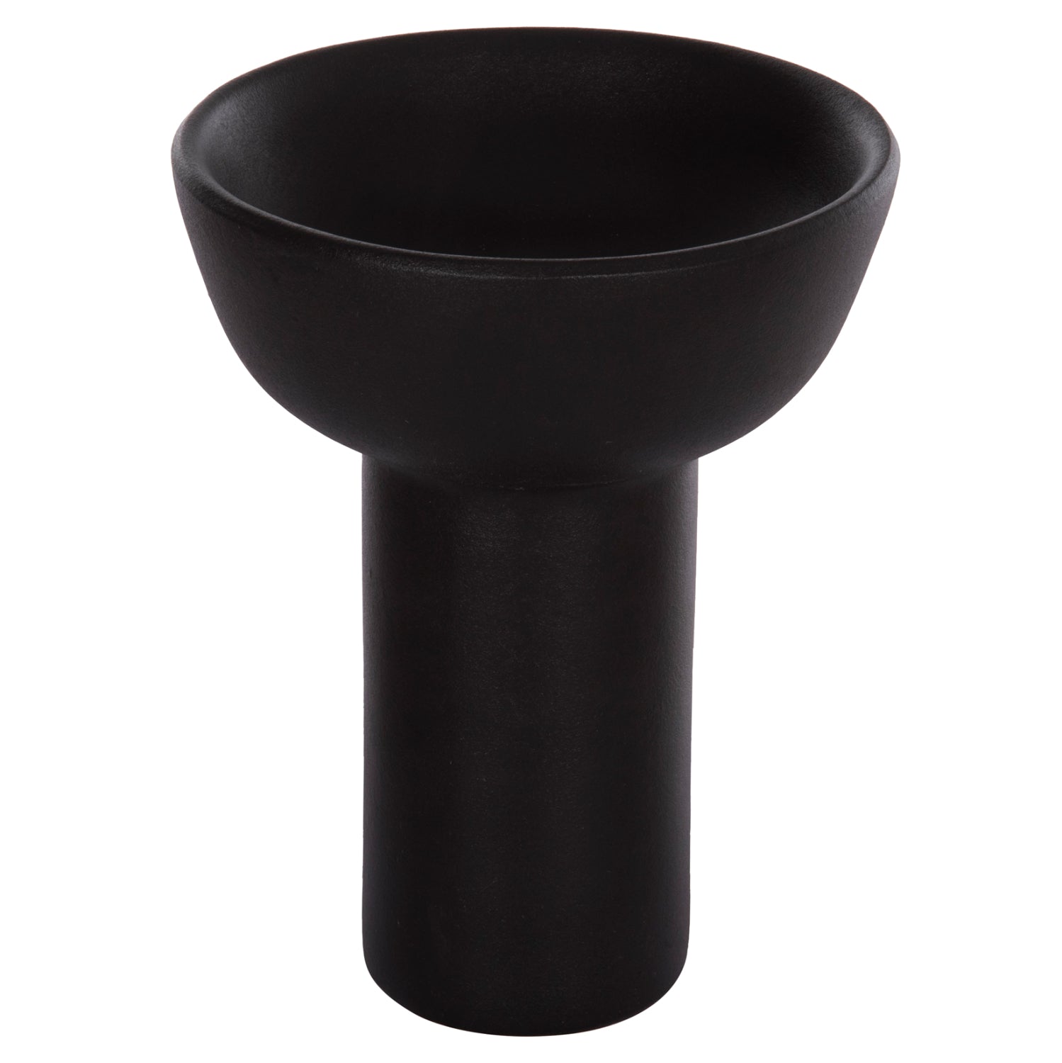 CERAMIC TABLE DECOR ELENDIL HM4603.02 MATTE BLACK Φ20x26.5Hcm.