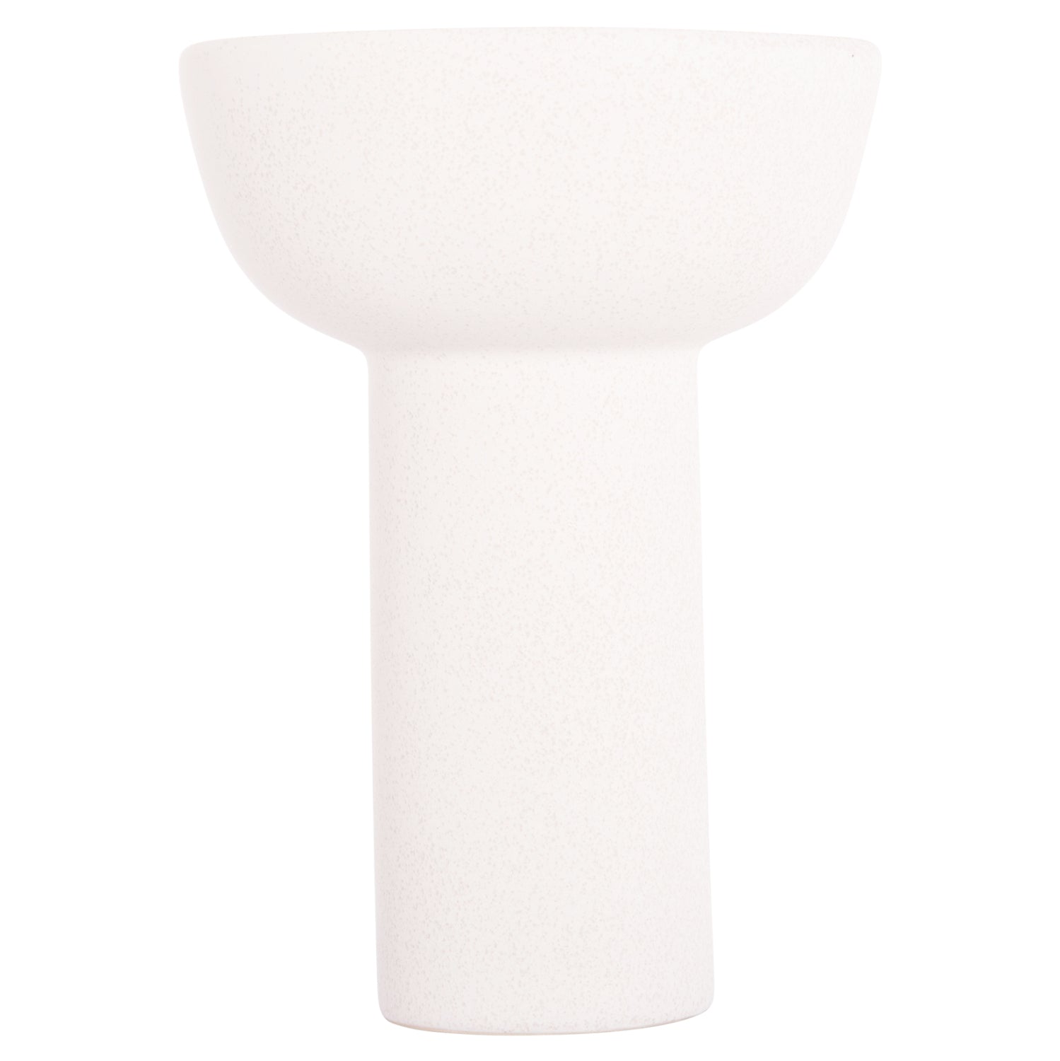 CERAMIC TABLE DECOR ELENDIL HM4602.01 OFF WHITE WITH CRYSTALLISATION Φ23x32H cm.