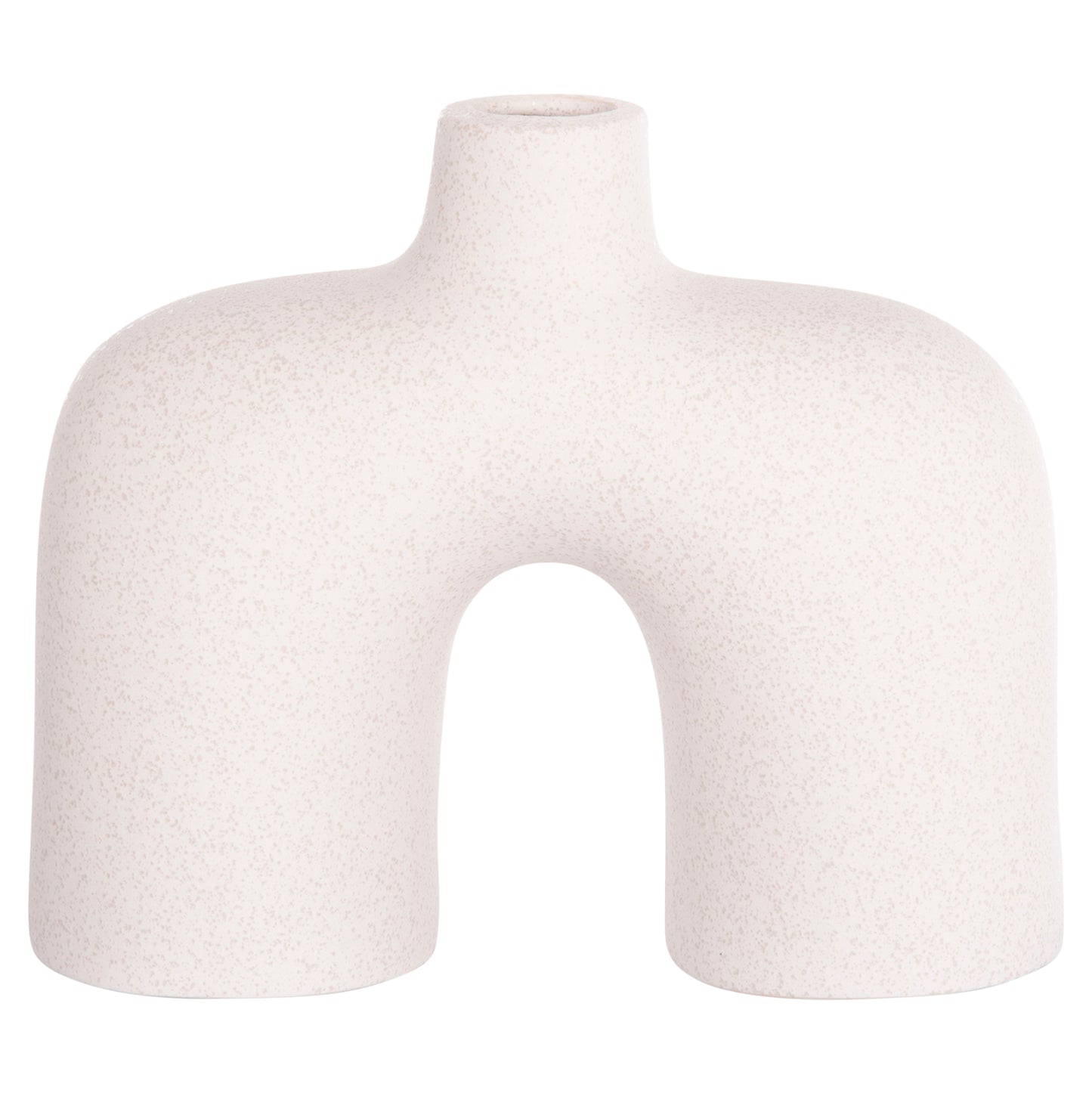 CERAMIC TABLE DECOR ISIL HM4600.01 OFF WHITE WITH CRYSTALLISATION 27x9.5x22.5Hcm.