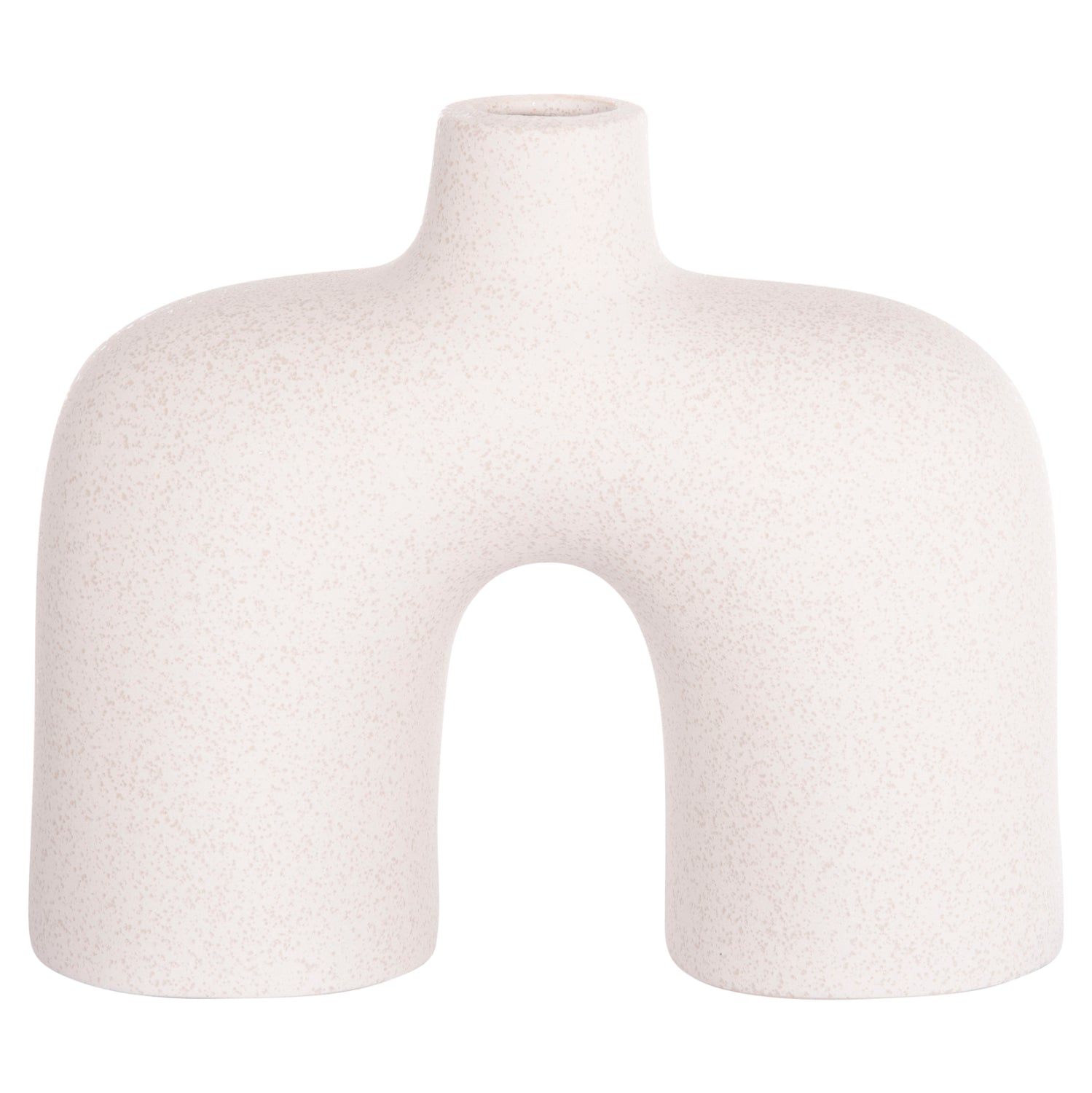CERAMIC TABLE DECOR ISIL HM4600.01 OFF WHITE WITH CRYSTALLISATION 27x9.5x22.5Hcm.