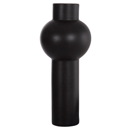 CERAMIC TABLE DECOR SCEPTER HM4604.02 MATTE BLACK Φ17.5x40Hcm.