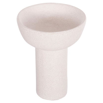 CERAMIC TABLE DECOR ELENDIL HM4603.01 OFF WHITE WITH CRYSTALLISATION Φ20x26.5Hcm.