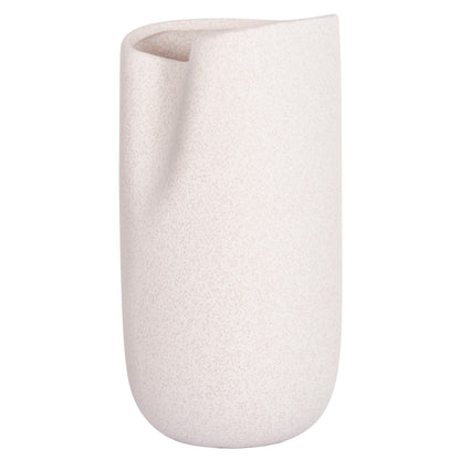 CERAMIC TABLE DECOR GLAZE HM4607.01 OFF WHITE WITH CRYSTALLISATION 15,2x15x30Hcm