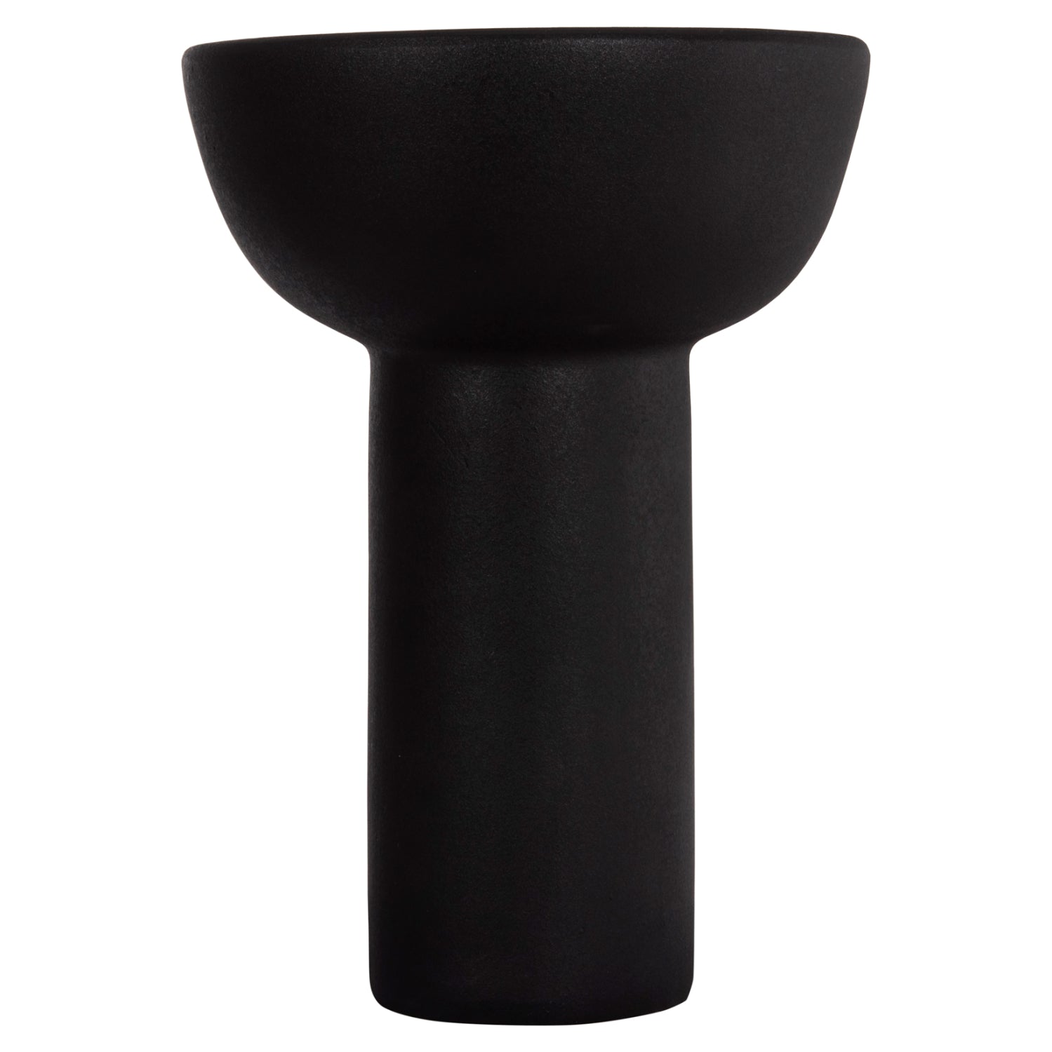 CERAMIC TABLE DECOR ELENDIL HM4602.02 MATTE BLACK Φ23x32H cm.