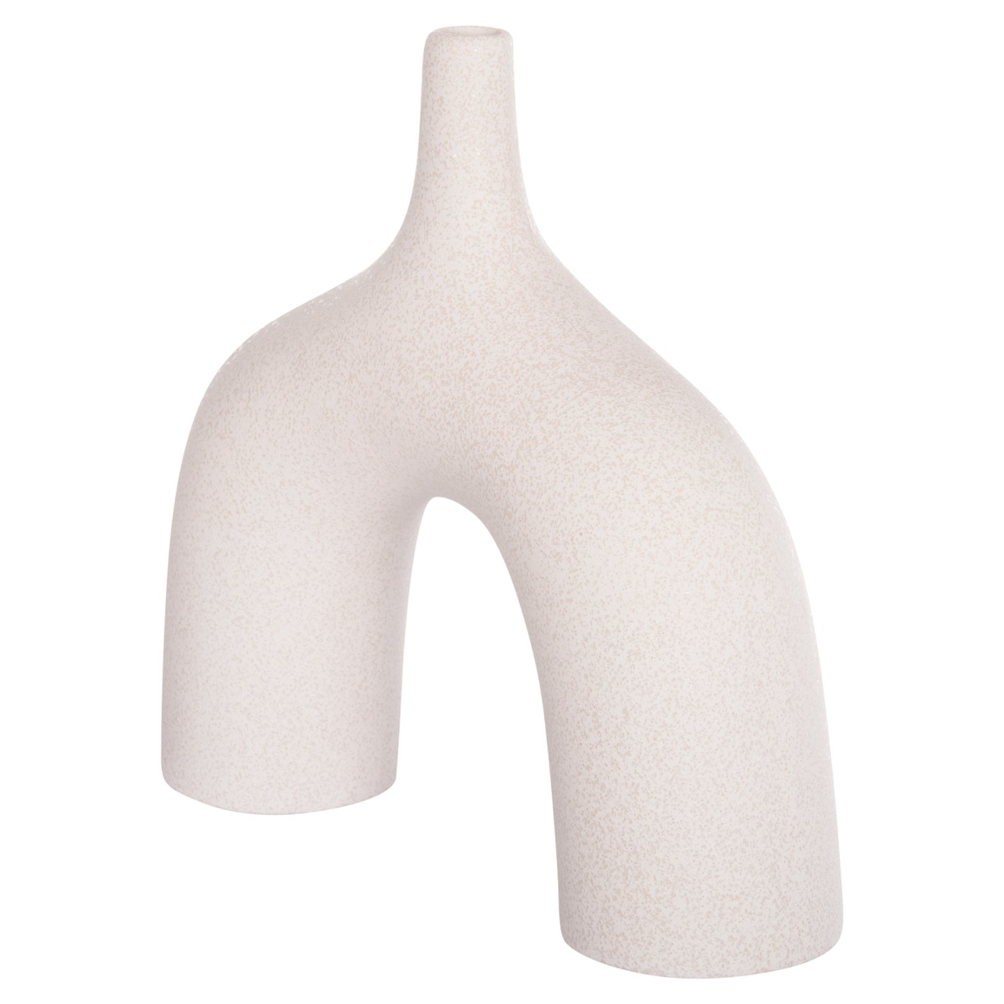CERAMIC TABLE DECOR SERIES ISIL HM4601.01 OFF WHITE WITH CRYSTALLISATION 35x10x32.5Hcm.