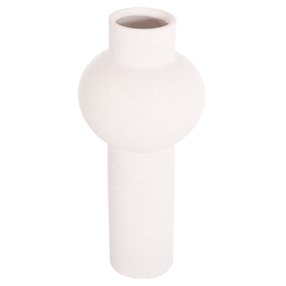 CERAMIC TABLE DECOR SCEPTER HM4604.01 OFF WHITE WITH CRYSTALLISATION Φ17x39Hcm.