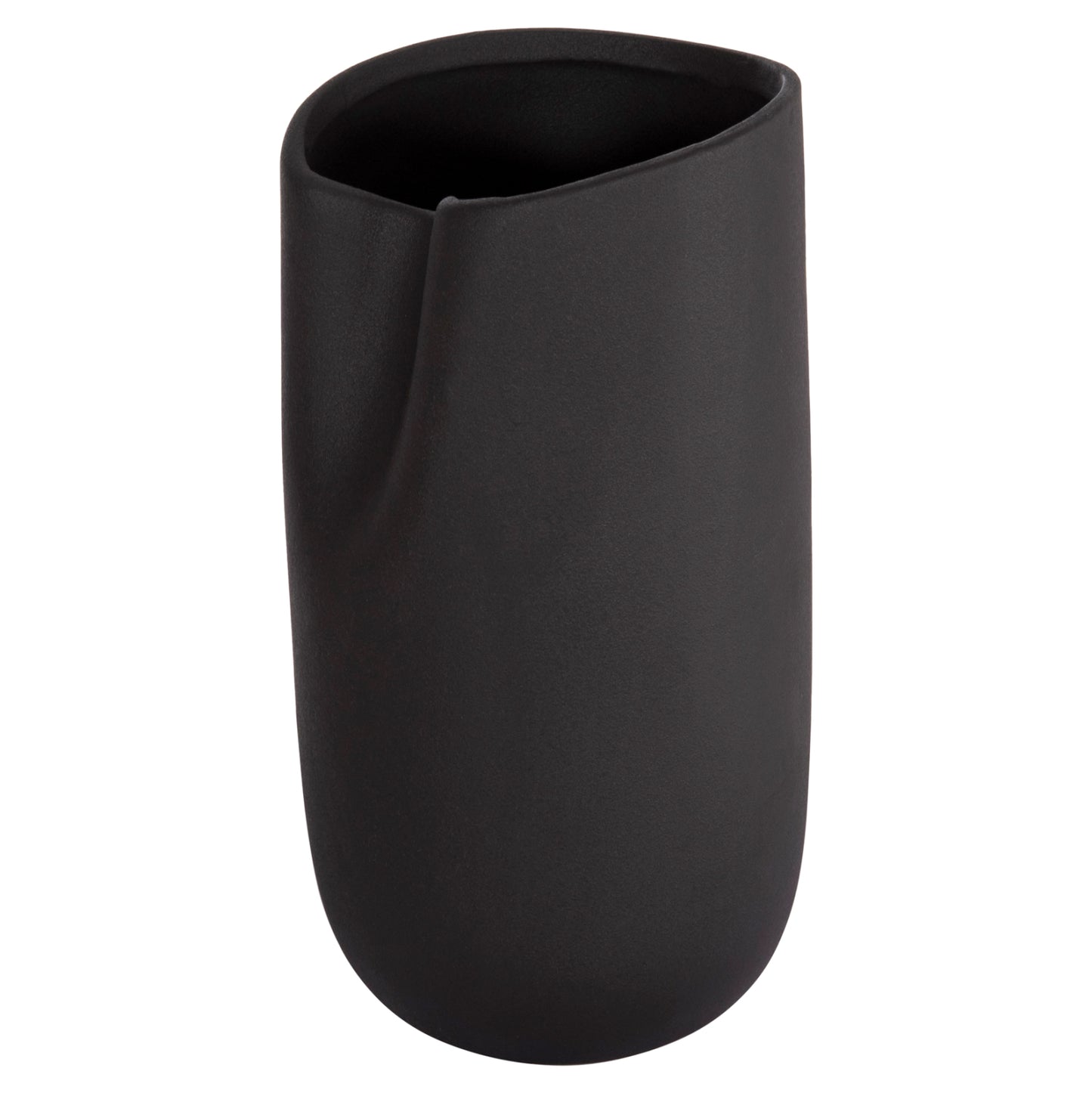 CERAMIC TABLE DECOR GLAZE HM4607.02 MATTE BLACK 15,2x15x30Hcm