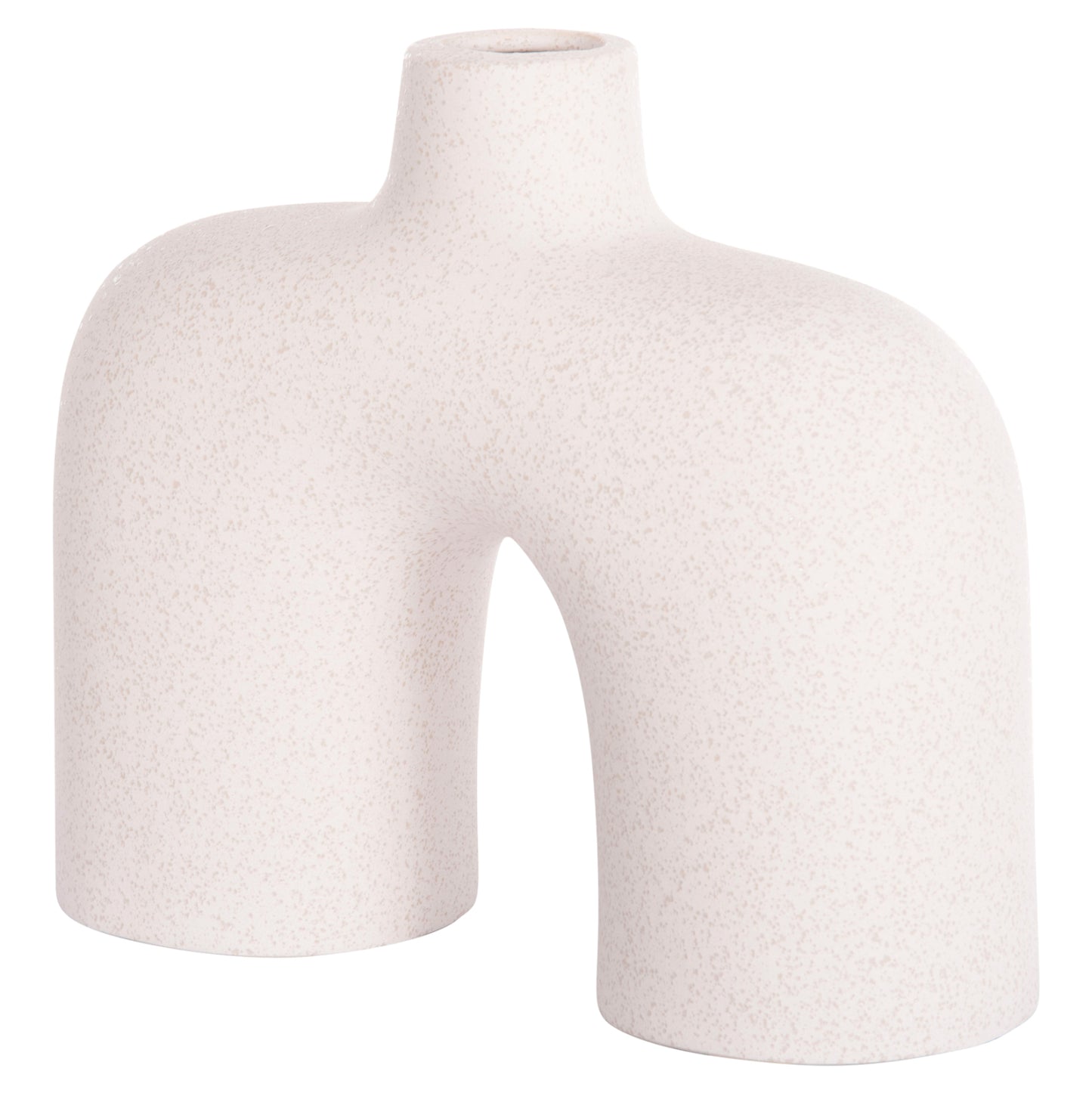 CERAMIC TABLE DECOR ISIL HM4600.01 OFF WHITE WITH CRYSTALLISATION 27x9.5x22.5Hcm.