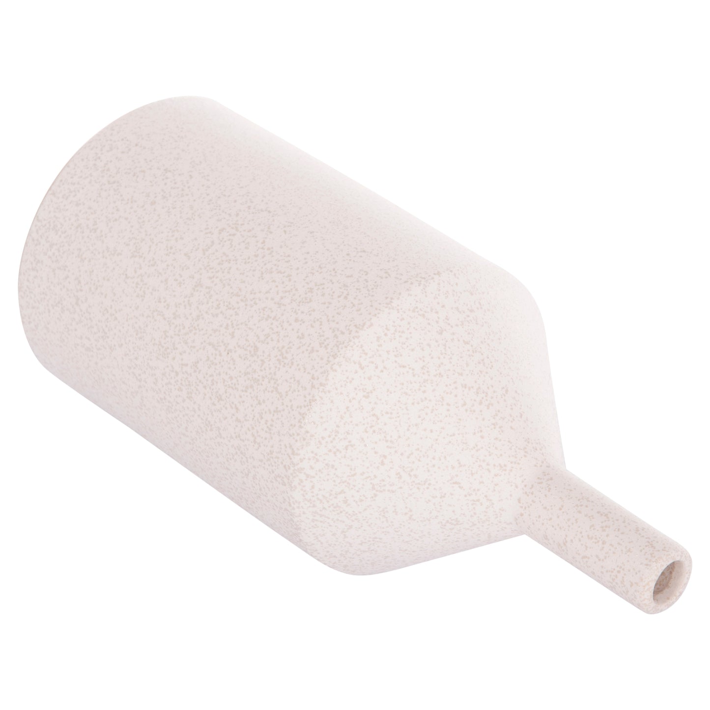 CERAMIC TABLE DECOR GALAD HM4608.01 OFF WHITE WITH CRYSTALLIZATION Φ13,5x30,5Hcm.