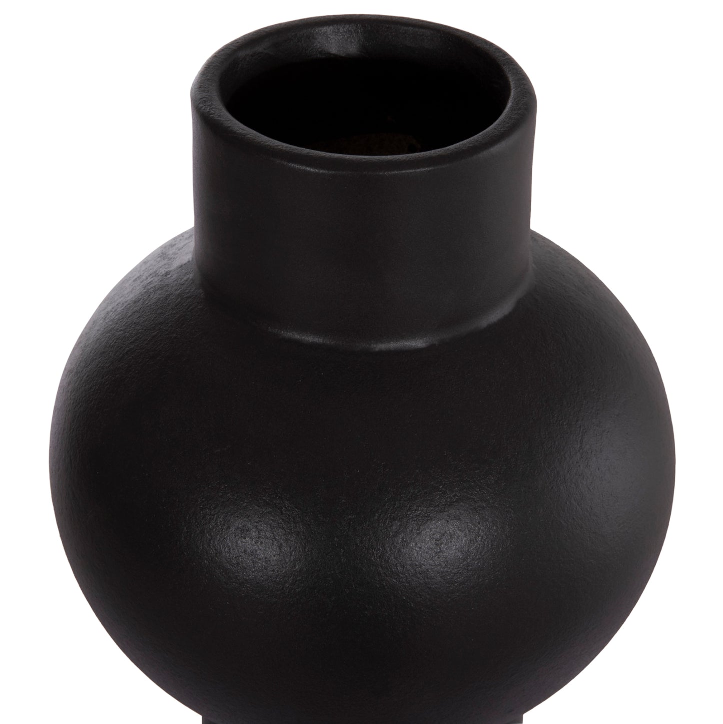 CERAMIC TABLE DECOR SCEPTER HM4604.02 MATTE BLACK Φ17.5x40Hcm.