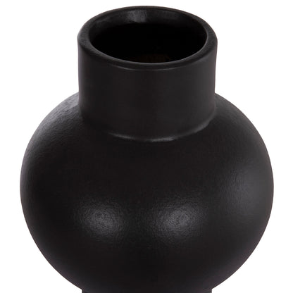 CERAMIC TABLE DECOR SCEPTER HM4604.02 MATTE BLACK Φ17.5x40Hcm.