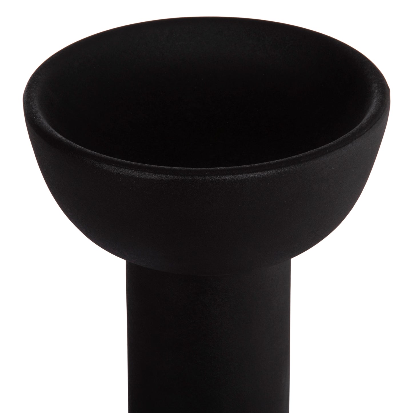 CERAMIC TABLE DECOR ELENDIL HM4602.02 MATTE BLACK Φ23x32H cm.