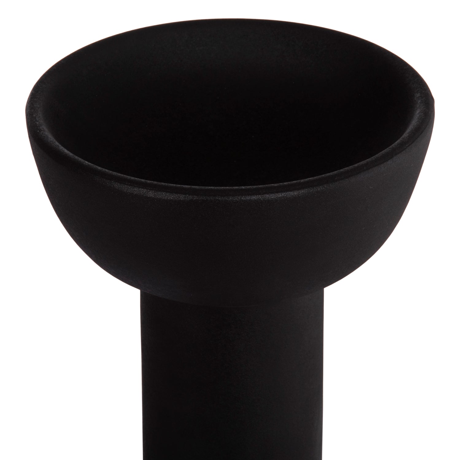 CERAMIC TABLE DECOR ELENDIL HM4602.02 MATTE BLACK Φ23x32H cm.