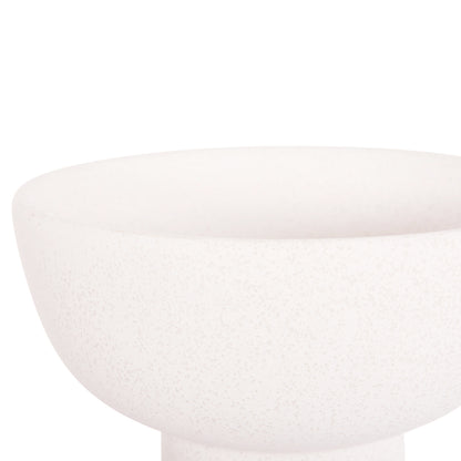 CERAMIC TABLE DECOR ELENDIL HM4602.01 OFF WHITE WITH CRYSTALLISATION Φ23x32H cm.
