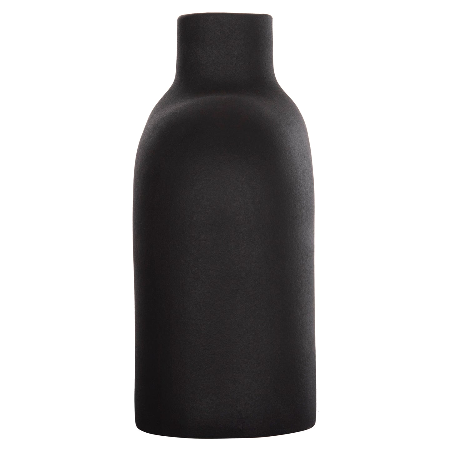 CERAMIC TABLE DECOR ISIL HM4600.02 MATTE BLACK 27x9,5x22,5Η cm.