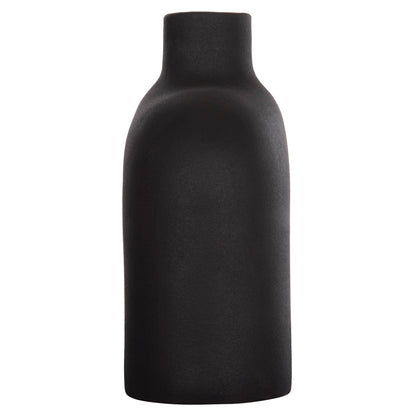 CERAMIC TABLE DECOR ISIL HM4600.02 MATTE BLACK 27x9,5x22,5Η cm.