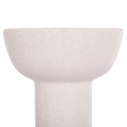 CERAMIC TABLE DECOR ELENDIL HM4603.01 OFF WHITE WITH CRYSTALLISATION Φ20x26.5Hcm.