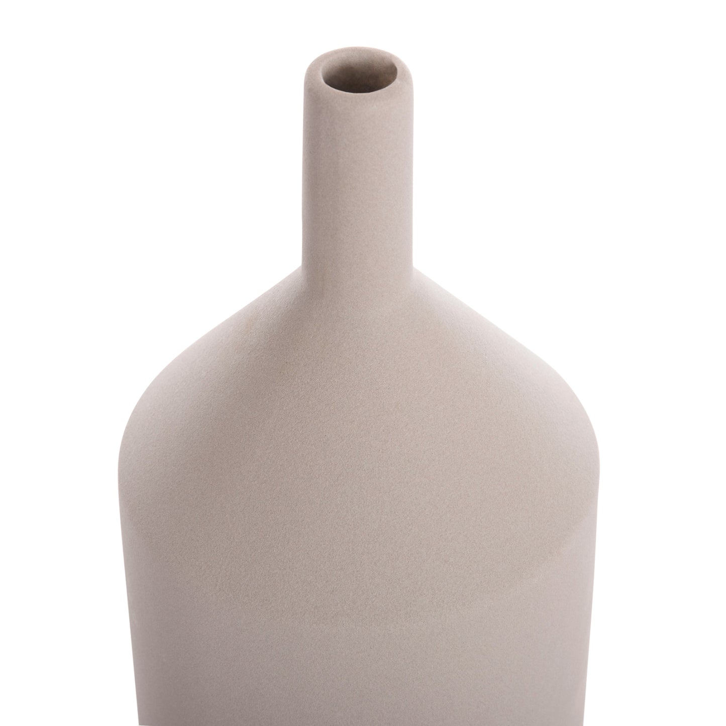 CERAMIC TABLE DECOR GALAD HM4608.03 GREY MATTE Φ13,5x30,5Hcm.