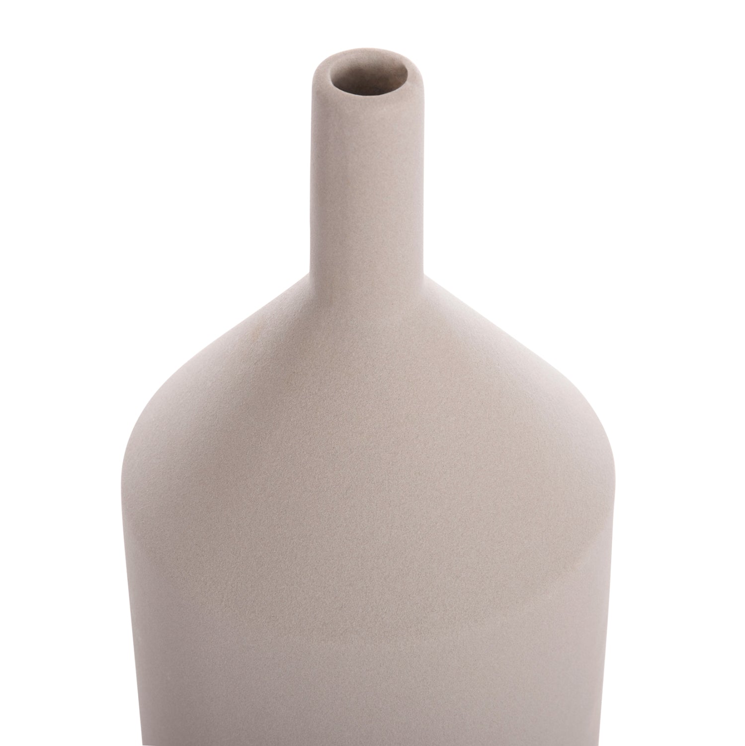 CERAMIC TABLE DECOR GALAD HM4608.03 GREY MATTE Φ13,5x30,5Hcm.