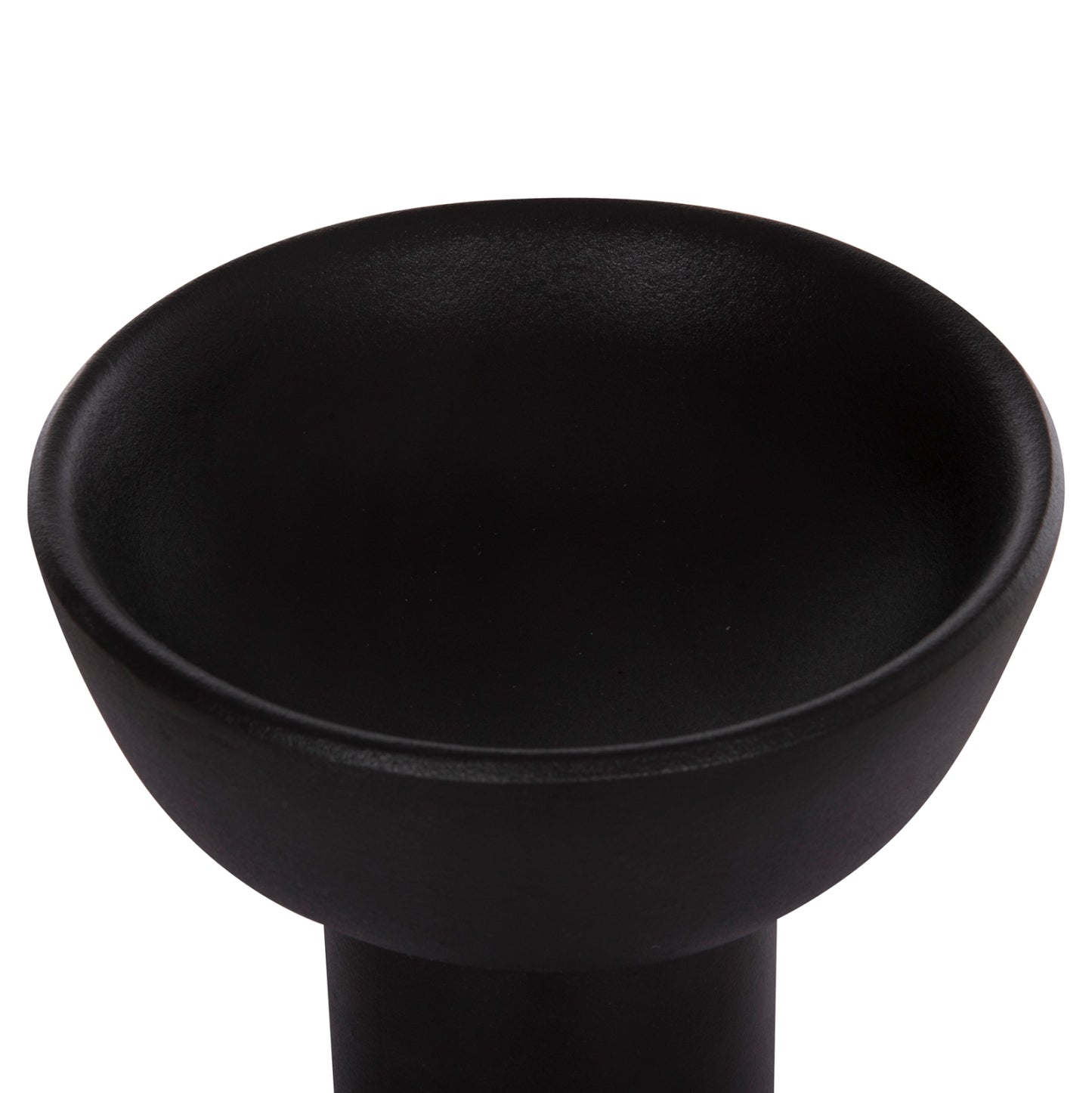 CERAMIC TABLE DECOR ELENDIL HM4603.02 MATTE BLACK Φ20x26.5Hcm.
