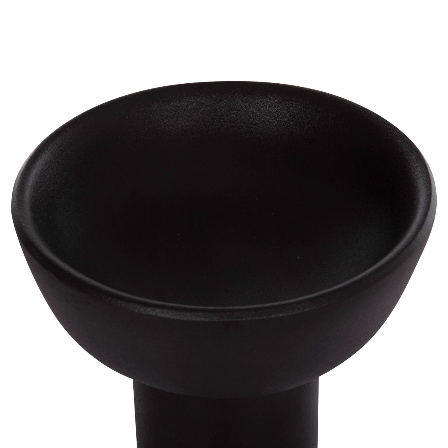 CERAMIC TABLE DECOR ELENDIL HM4603.02 MATTE BLACK Φ20x26.5Hcm.
