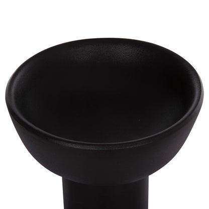 CERAMIC TABLE DECOR ELENDIL HM4603.02 MATTE BLACK Φ20x26.5Hcm.