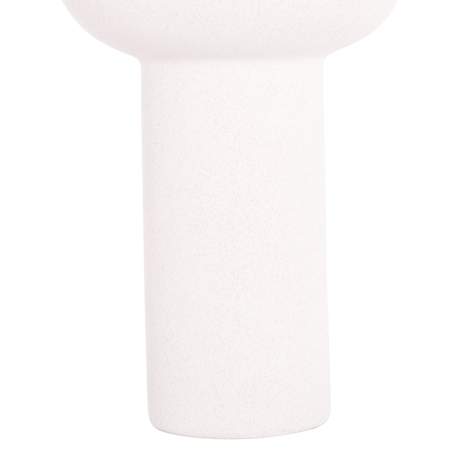 CERAMIC TABLE DECOR ELENDIL HM4602.01 OFF WHITE WITH CRYSTALLISATION Φ23x32H cm.