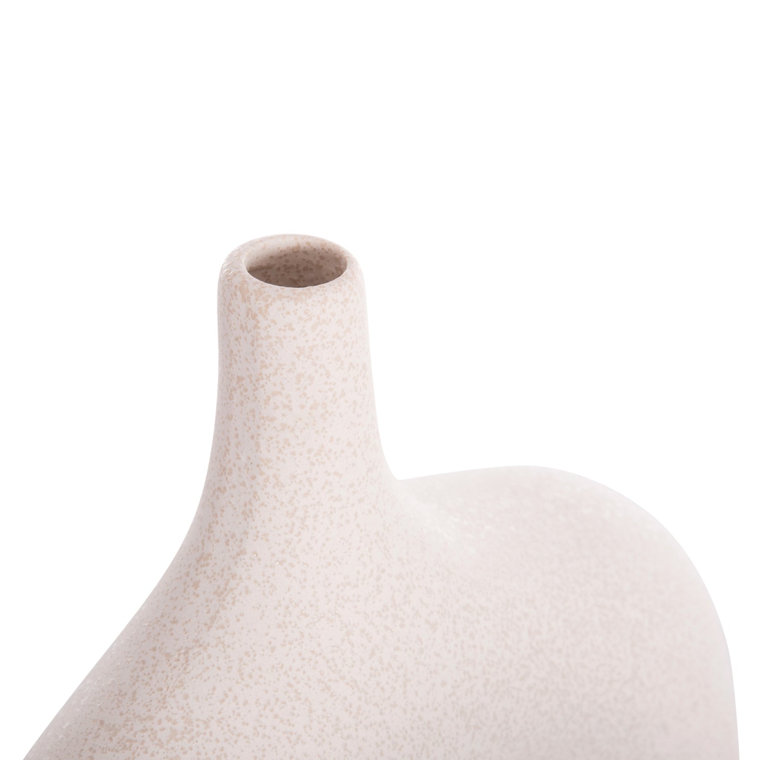 CERAMIC TABLE DECOR SERIES ISIL HM4601.01 OFF WHITE WITH CRYSTALLISATION 35x10x32.5Hcm.