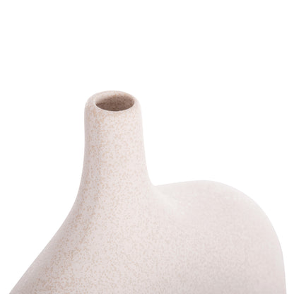 CERAMIC TABLE DECOR SERIES ISIL HM4601.01 OFF WHITE WITH CRYSTALLISATION 35x10x32.5Hcm.