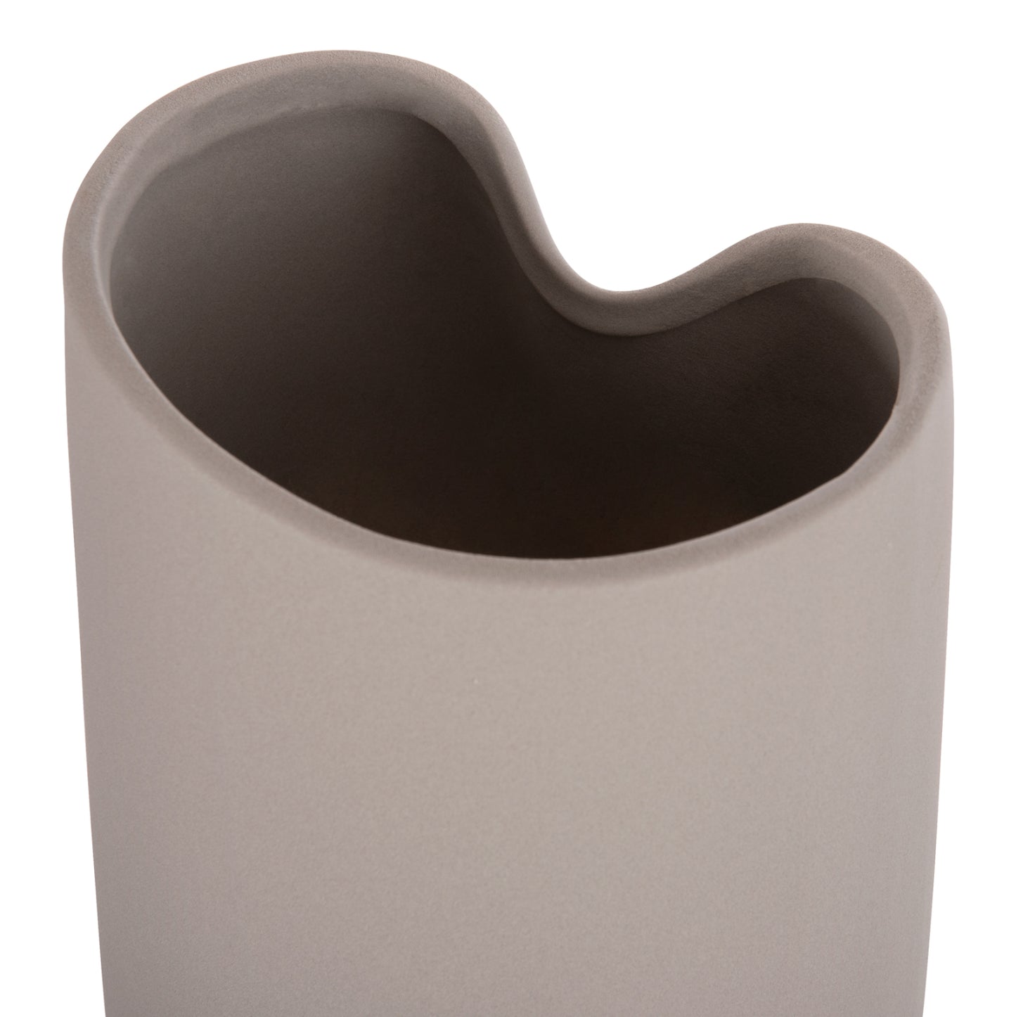 CERAMIC TABLE DECOR GLAZE HM4607.03 MATTE GREY 15,2x15x30Hcm
