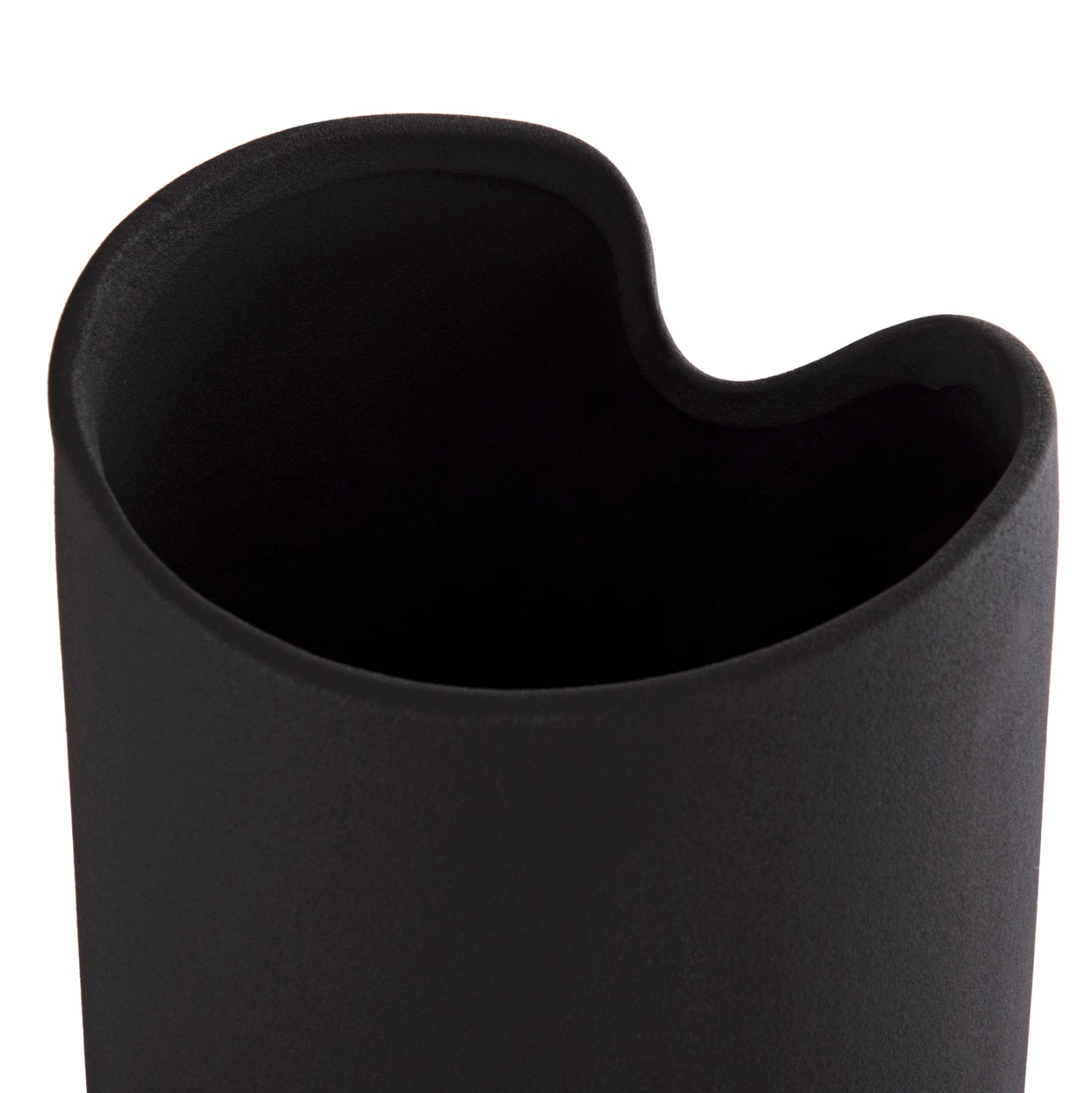 CERAMIC TABLE DECOR GLAZE HM4606.02 MATTE BLACK 17x16.5x38Hcm.