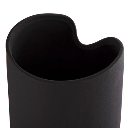 CERAMIC TABLE DECOR GLAZE HM4606.02 MATTE BLACK 17x16.5x38Hcm.