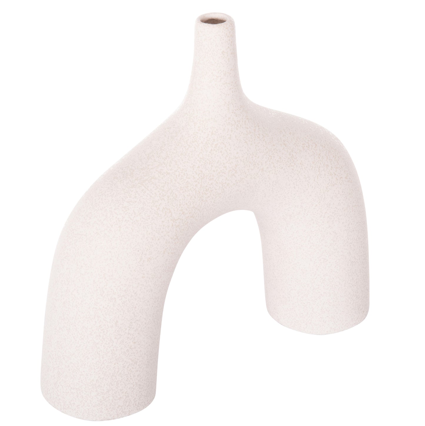 CERAMIC TABLE DECOR SERIES ISIL HM4601.01 OFF WHITE WITH CRYSTALLISATION 35x10x32.5Hcm.