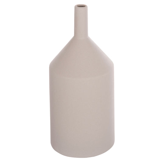 CERAMIC TABLE DECOR GALAD HM4608.03 GREY MATTE Φ13,5x30,5Hcm.
