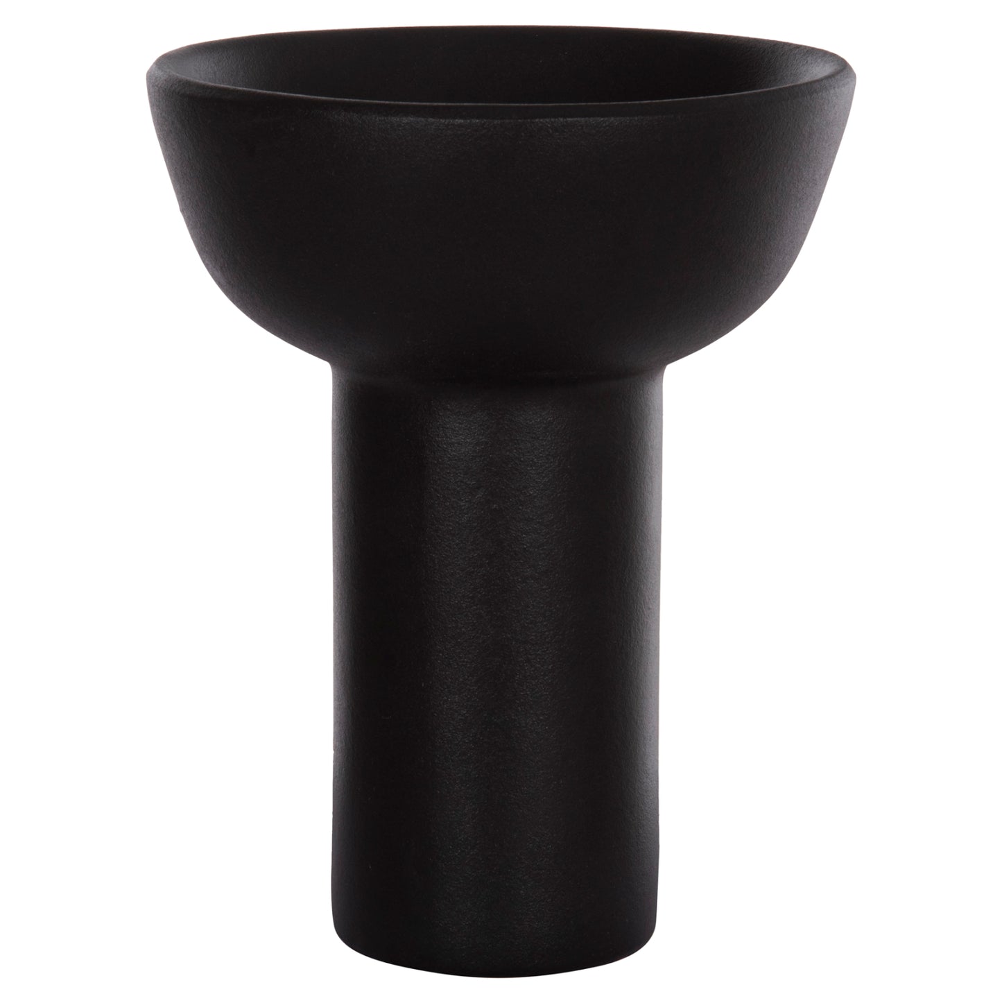 CERAMIC TABLE DECOR ELENDIL HM4603.02 MATTE BLACK Φ20x26.5Hcm.