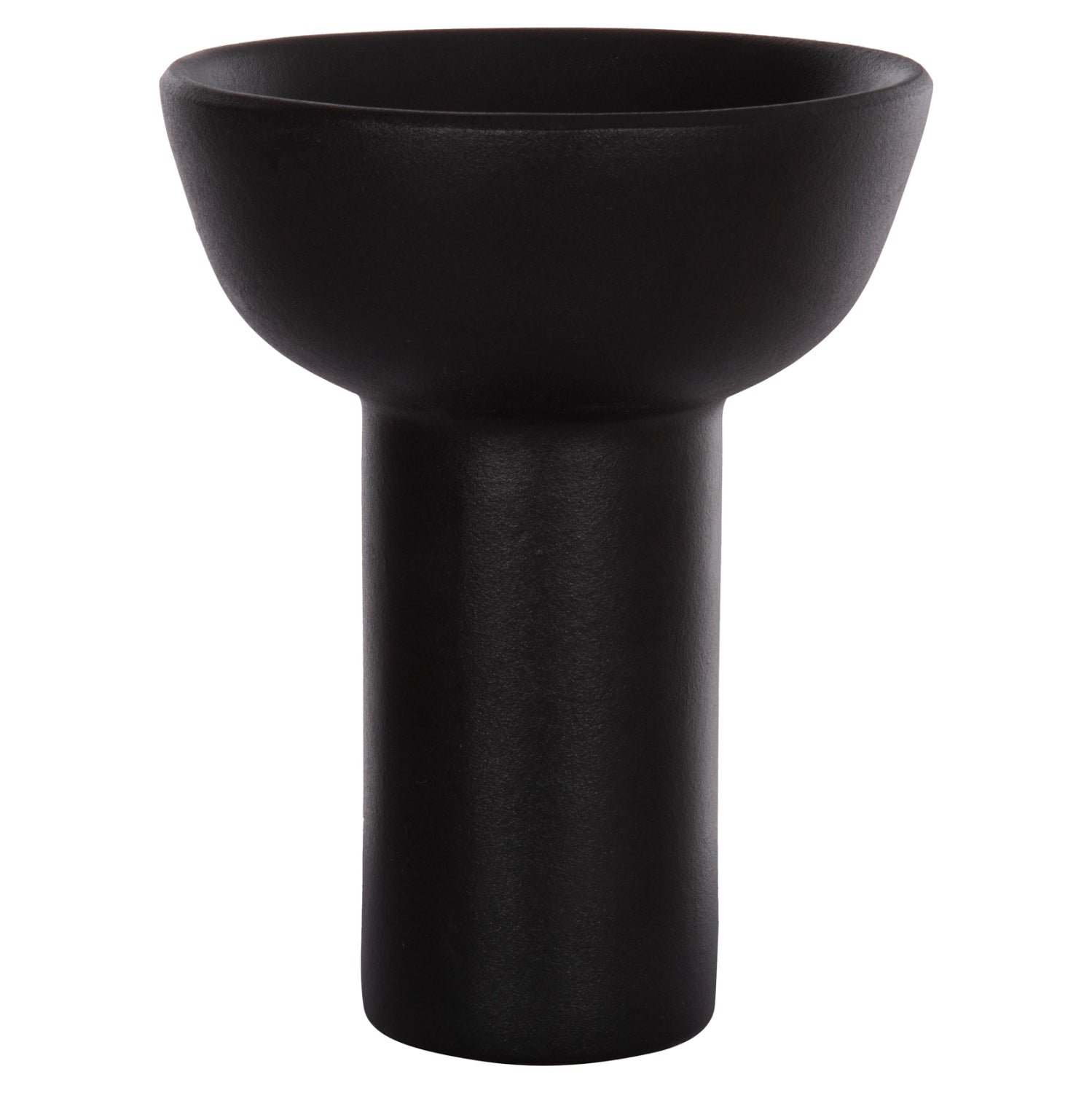 CERAMIC TABLE DECOR ELENDIL HM4603.02 MATTE BLACK Φ20x26.5Hcm.