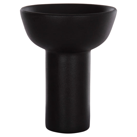 CERAMIC TABLE DECOR ELENDIL HM4603.02 MATTE BLACK Φ20x26.5Hcm.