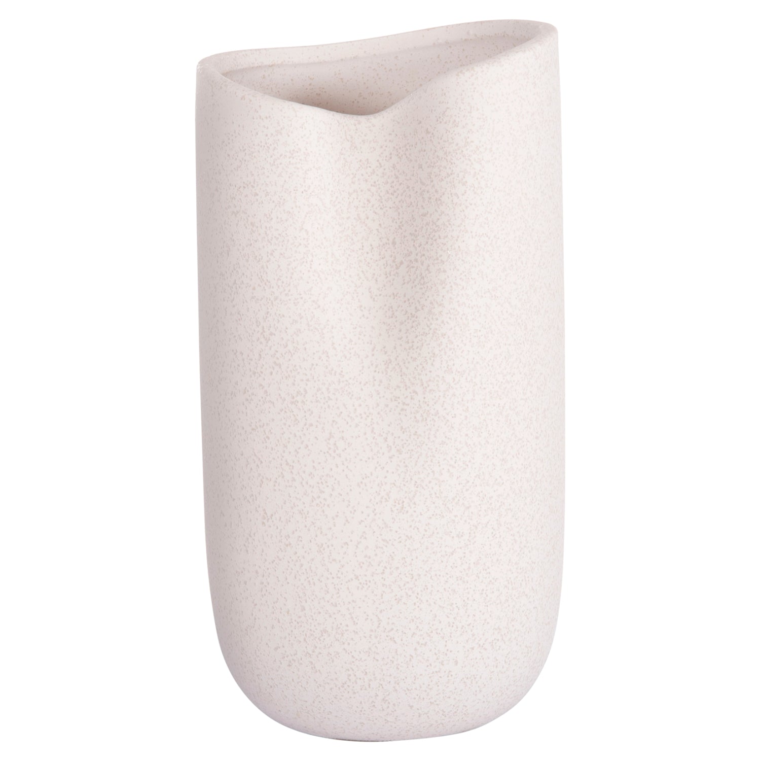 CERAMIC TABLE DECOR GLAZE HM4607.01 OFF WHITE WITH CRYSTALLISATION 15,2x15x30Hcm