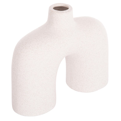 CERAMIC TABLE DECOR ISIL HM4600.01 OFF WHITE WITH CRYSTALLISATION 27x9.5x22.5Hcm.