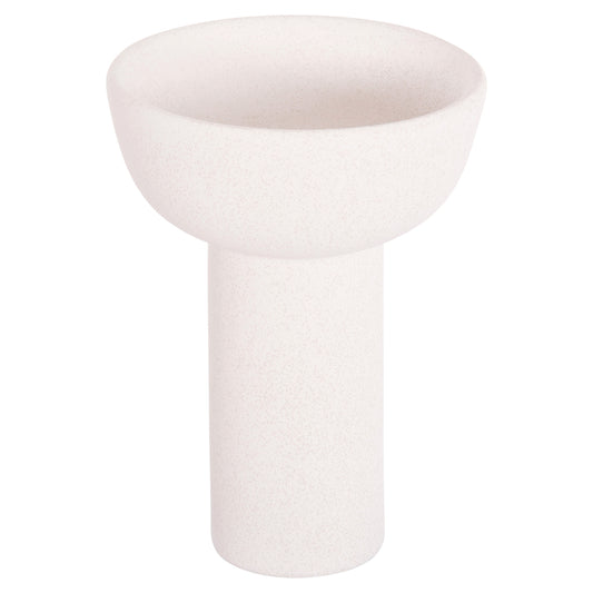 CERAMIC TABLE DECOR ELENDIL HM4602.01 OFF WHITE WITH CRYSTALLISATION Φ23x32H cm.