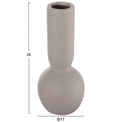 CERAMIC TABLE DECOR GALAD HM4616.02 MATTE GREY Φ11x26Hcm.