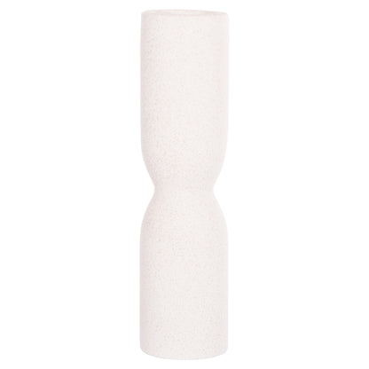 CERAMIC TABLE DECOR SCEPTER HM4615.01 OFF WHITE WITH CRYSTALLIZATION Φ7.5x30.5Hcm.