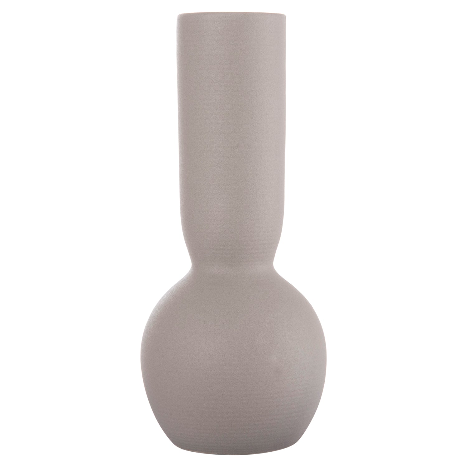 CERAMIC TABLE DECOR GALAD HM4616.02 MATTE GREY Φ11x26Hcm.