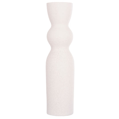 CERAMIC TABLE DECOR SCEPTER HM4614.01 OFF WHITE WITH CRYSTALLIZATION Φ8.5x35Hcm.