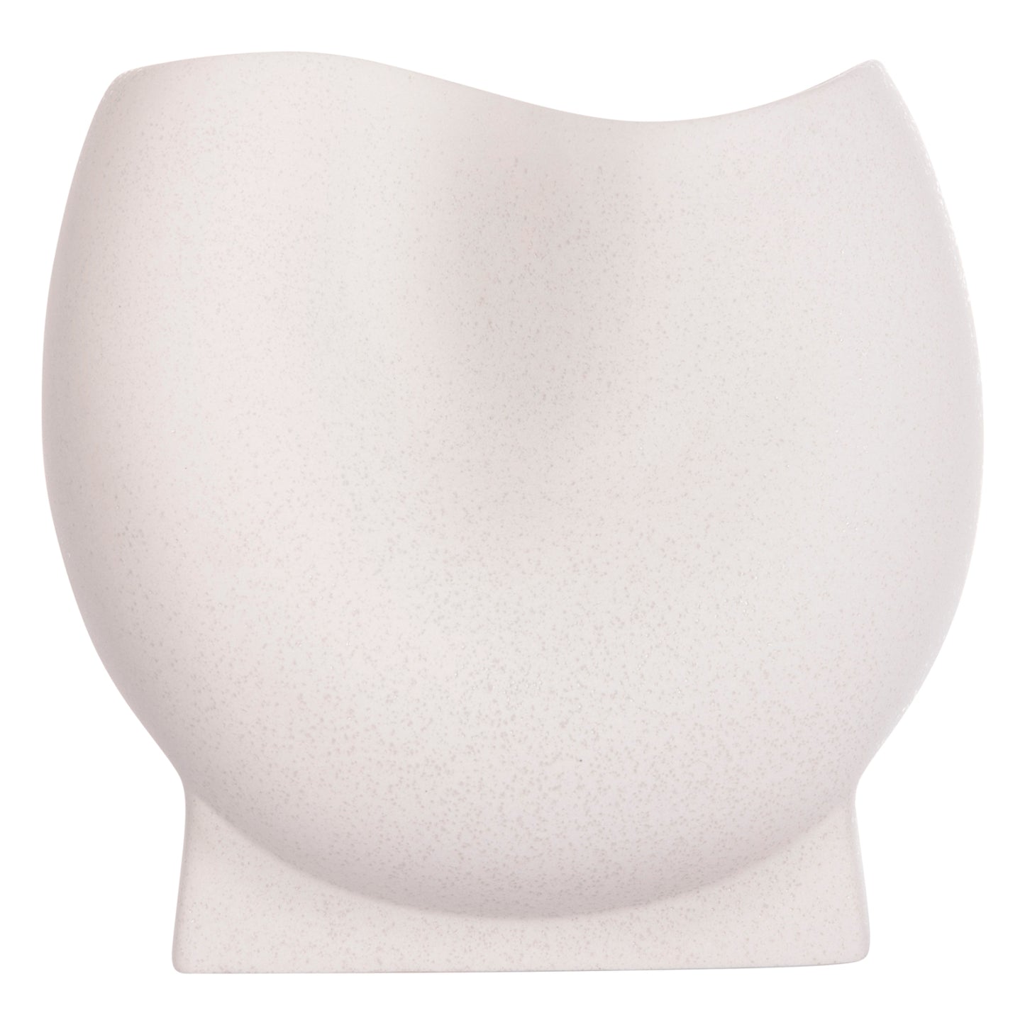 CERAMIC TABLE DECOR GLAZE HM4610.01 OFF WHITE WITH CRYSTALLISATION 26x14x25Hcm
