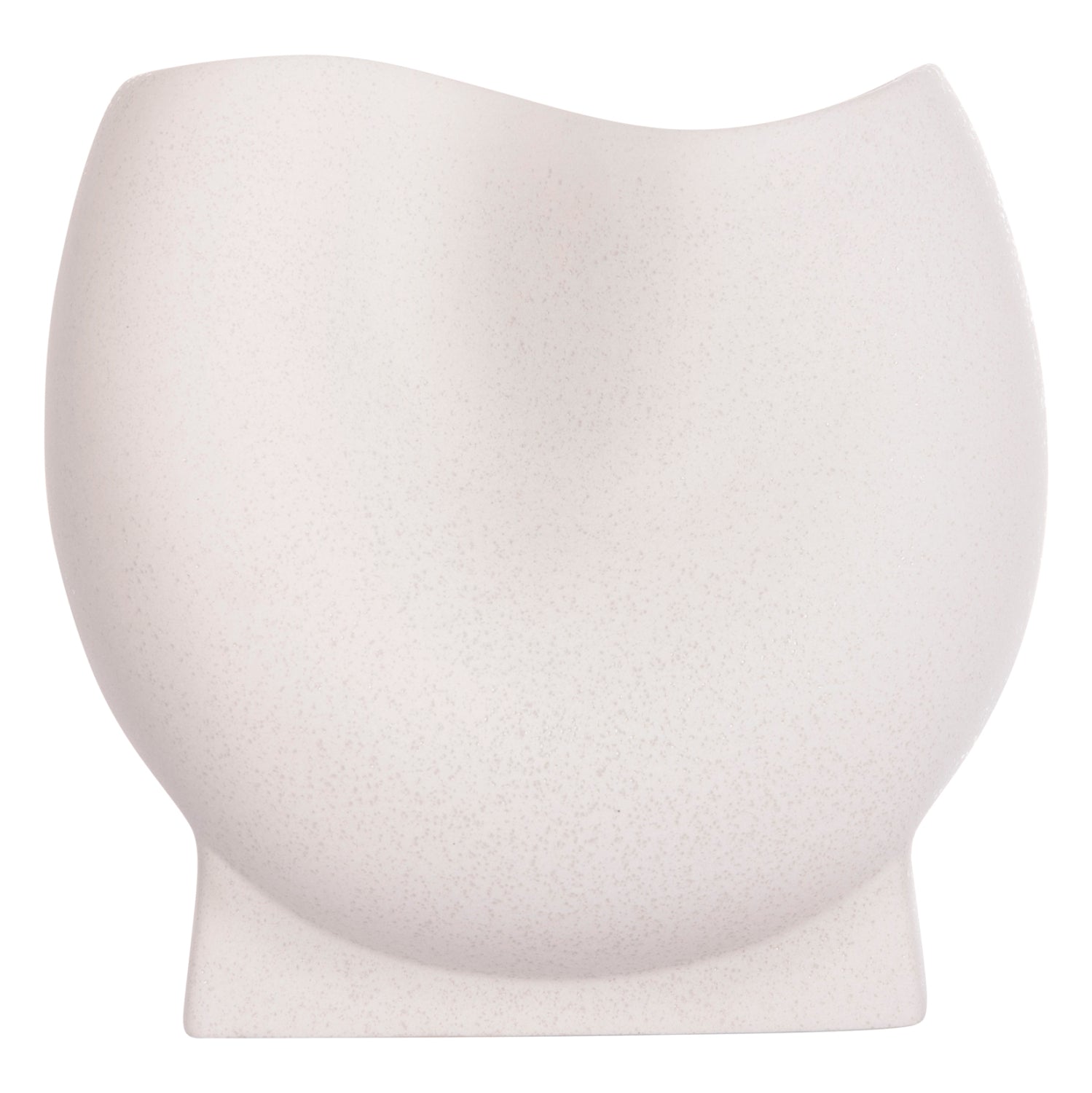 CERAMIC TABLE DECOR GLAZE HM4610.01 OFF WHITE WITH CRYSTALLISATION 26x14x25Hcm
