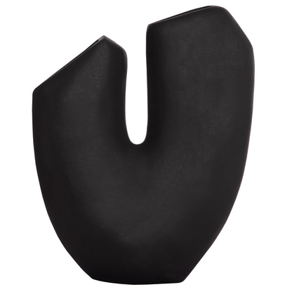 CERAMIC TABLE DECOR ARKEN HM4618.02 BLACK MATTE 29x8x37Hcm.