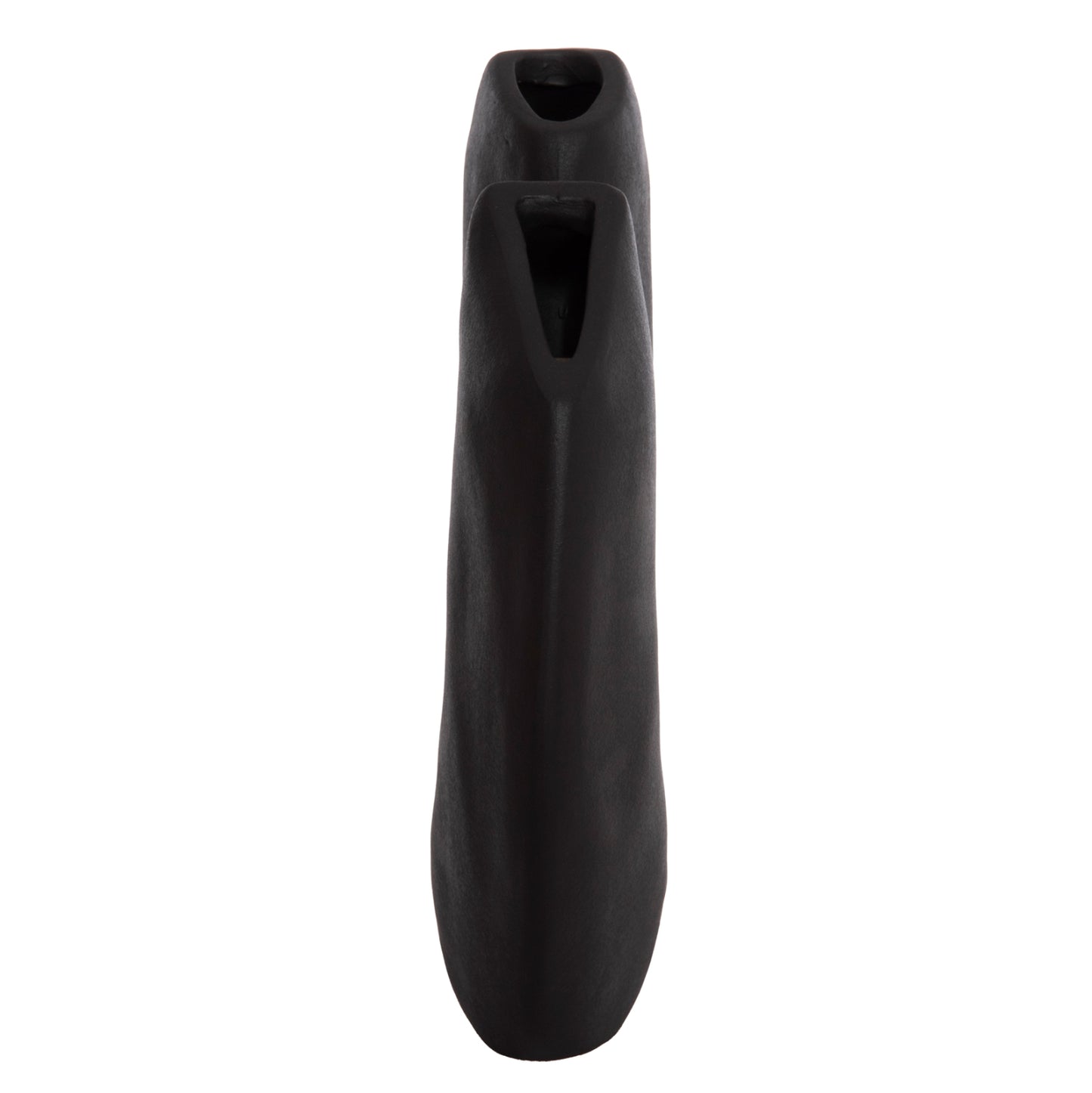 CERAMIC TABLE DECOR ARKEN HM4618.02 BLACK MATTE 29x8x37Hcm.